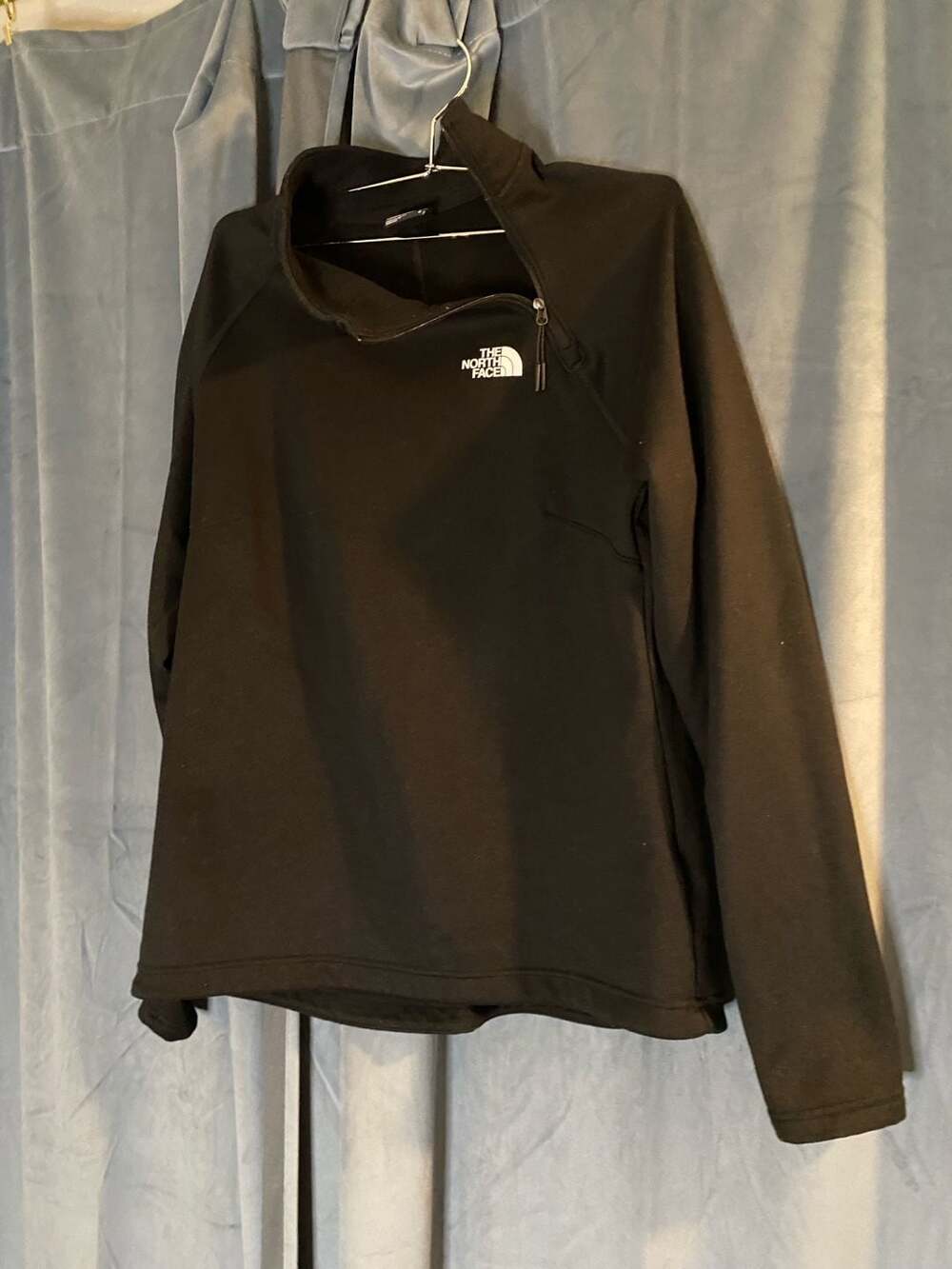The North Face Women's Asymmetrical Zip Fleece Pullover Black Size M
